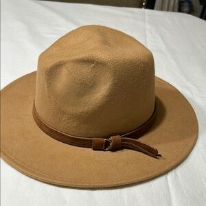 Men's Tan Fedora Hat